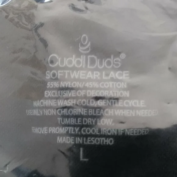 Cuddl Duds Large long sleeve black - Picture 2 of 7